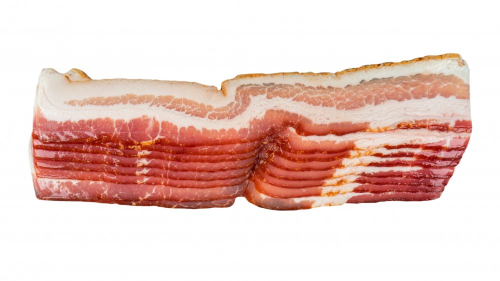 Raw bacon