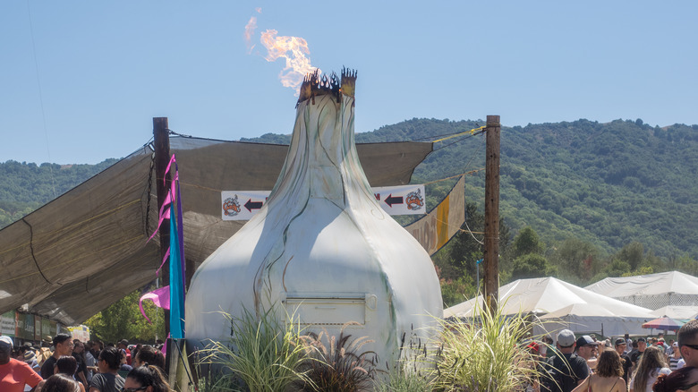 A scene from Gilroy Garlic Festival