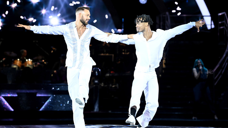 John Whaite and Johannes Radebe dancing