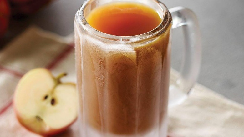 Frosty mug of cider from Cracker Barrel