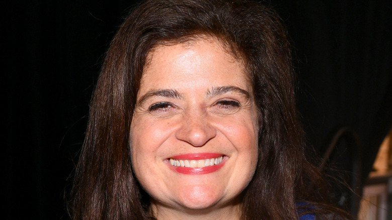 Alex Guarnaschelli wearing pink lipstick