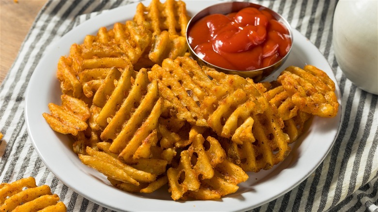 Waffle fries