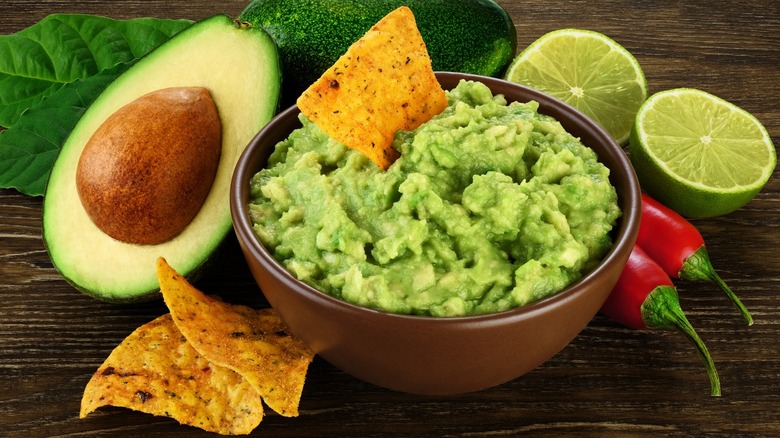 Bowl of guacamole