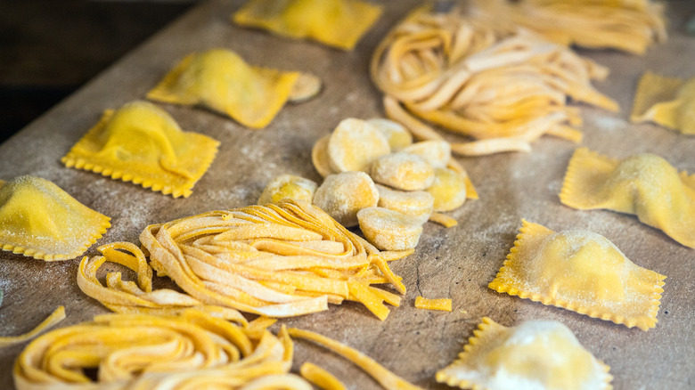 Fresh homemade pasta