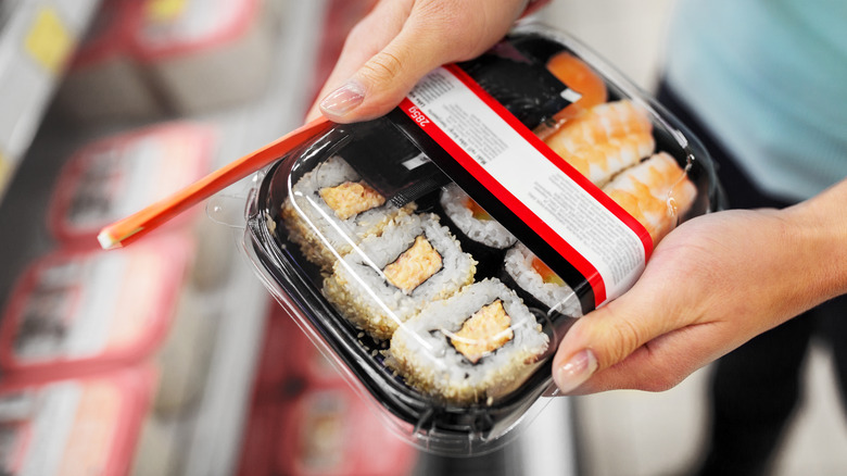grocery store sushi rolls 