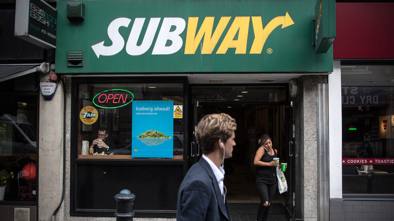 Subway storefront