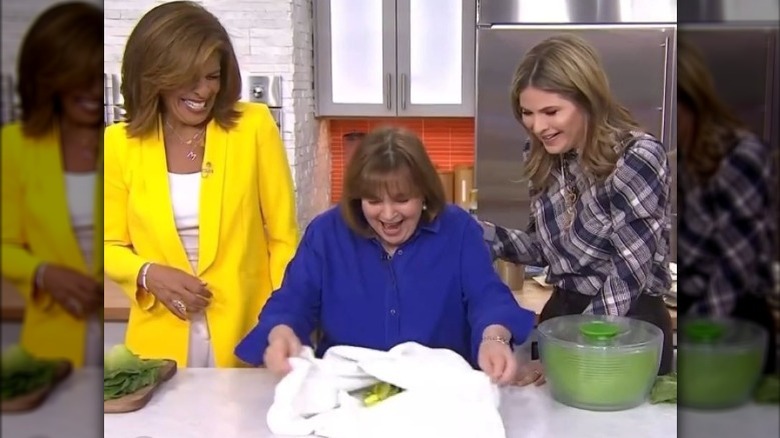 Ina Garten with lettuce on Today