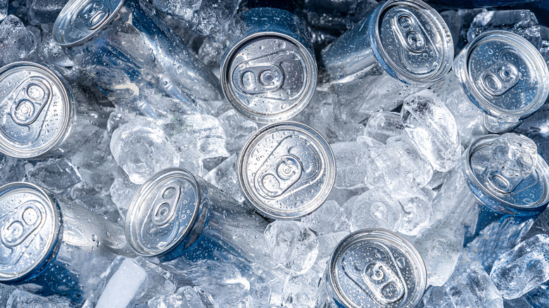 cans on ice