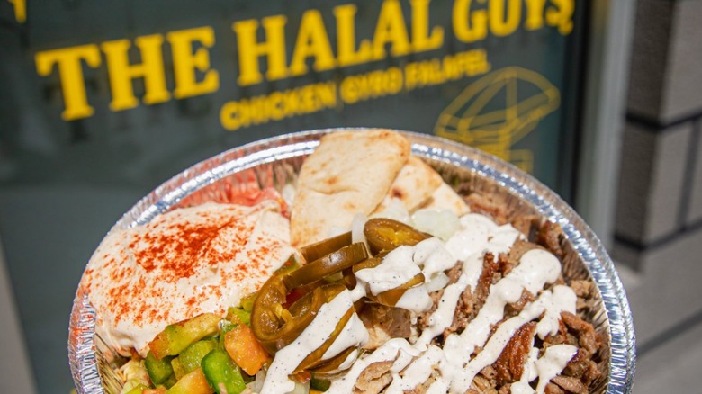 Food from The Halal Guys