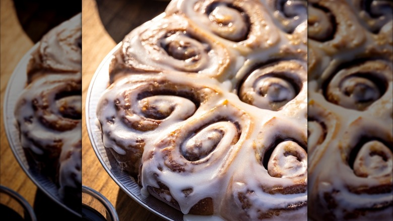 Iced cinnamon rolls from Zingerman's Bakehouse