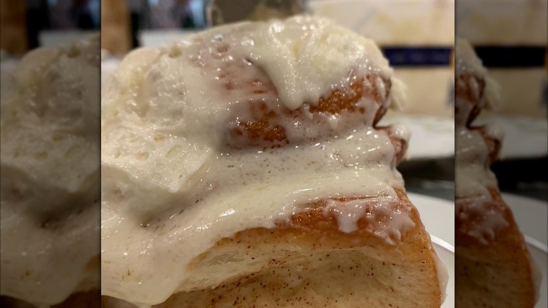 Frosted cinnamon roll from Master's Hand