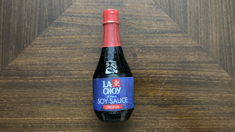 La Choy's all-purpose soy sauce original bottle