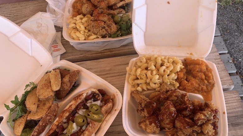 A range of dishes from H.O.M.E. vegan restaurant