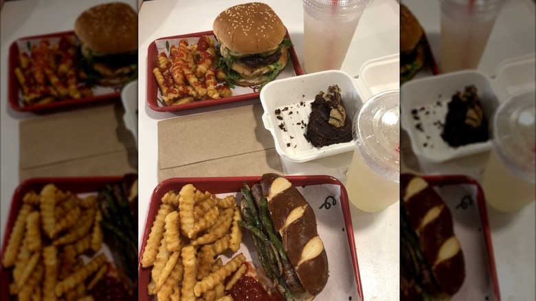 Trays of food at Daily Veg