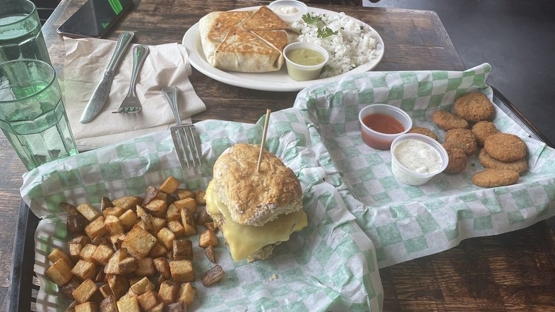 Several dishes on table at The Fix
