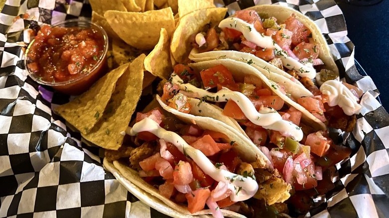 Chicken tacos at Georgetown Liquor Company