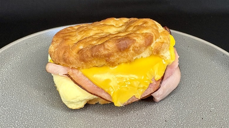 Burger King ham, egg, and cheese biscuit