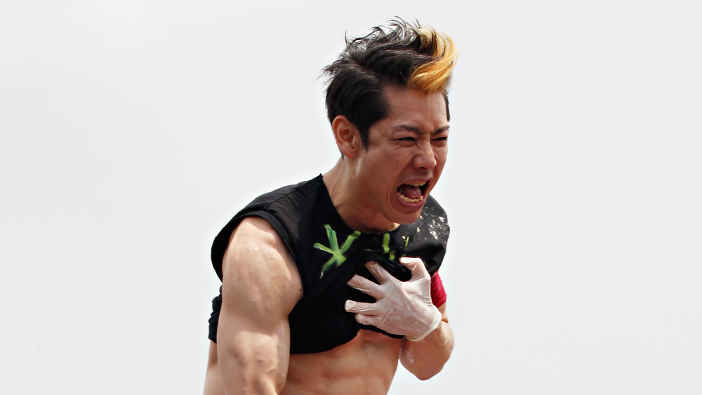 Takeru Kobayashi in eating competition