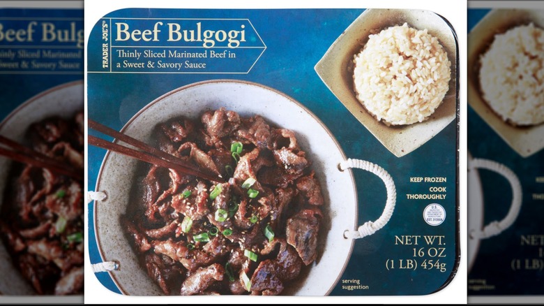 box of Trader Joe's beef bulgogi