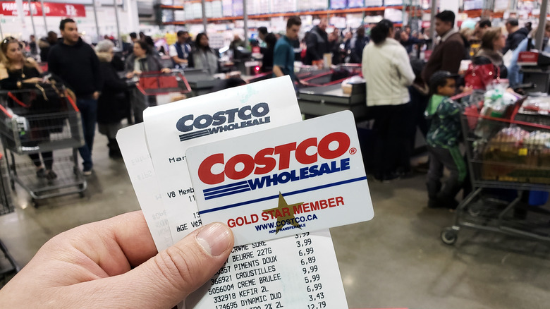 Costco card and receipt