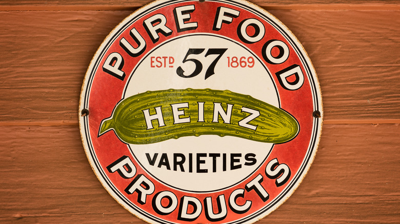 The Heinz pickle product label
