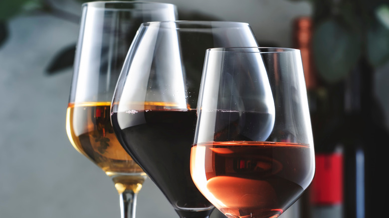 Assortment of wines 