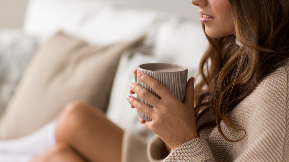 Woman with mug