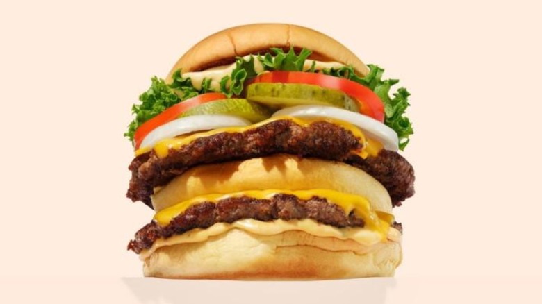 Multi-layered Shake Shack burger