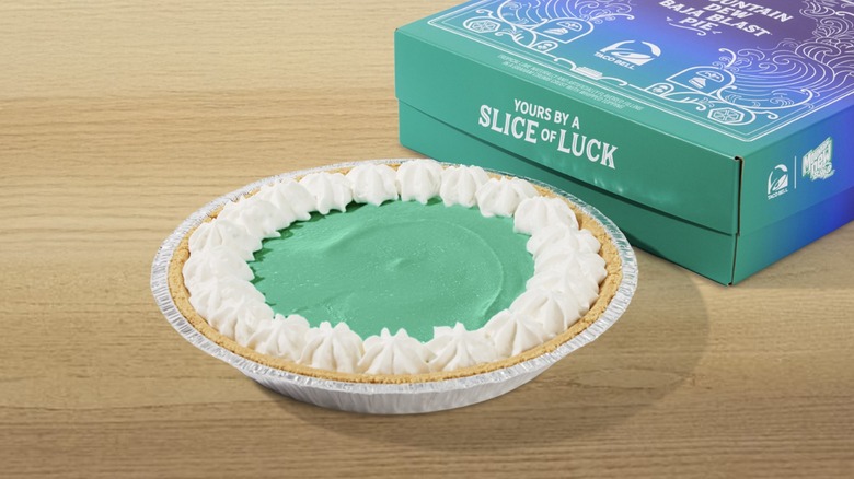 Baja Blast pie on table
