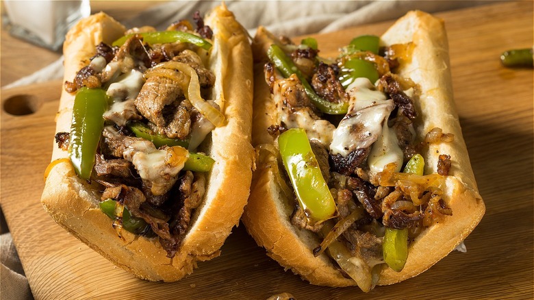 Philly cheesesteaks
