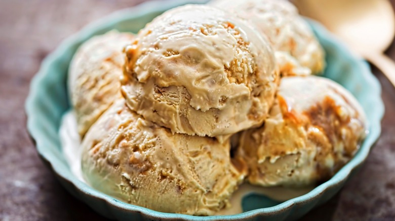 Ice cream in a bowl