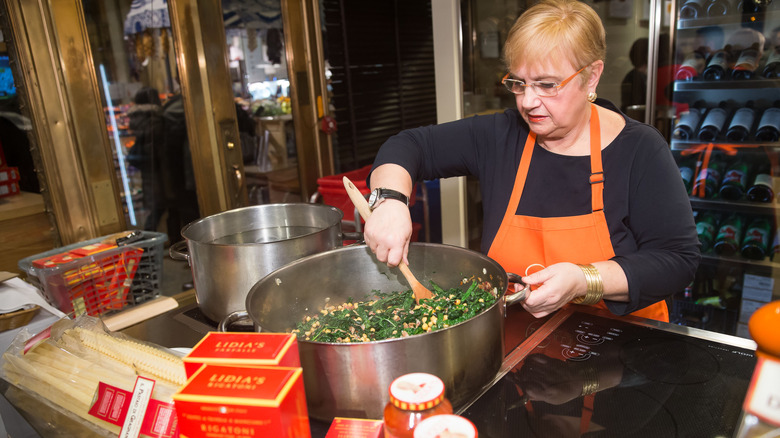 Lidia Bastianich cooks Italian food