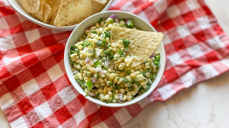 copycat Chipotle corn salsa