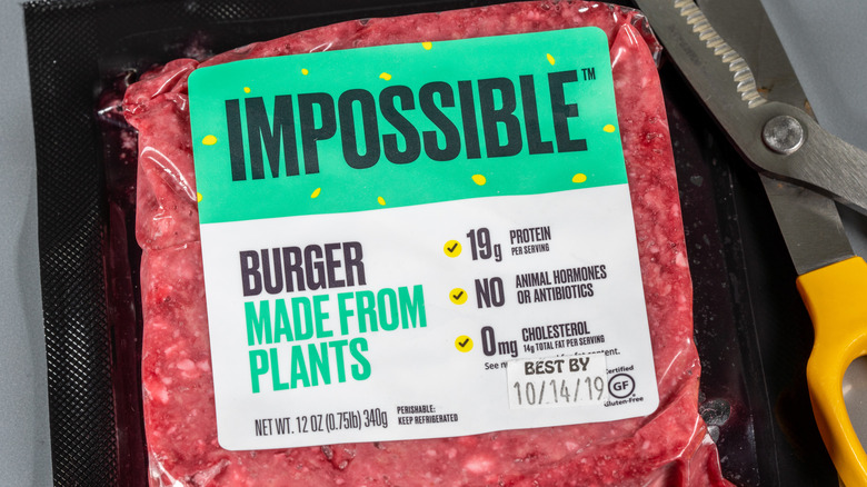 Impossible Foods meat-free burger patty