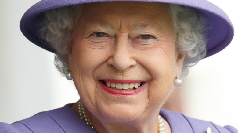 Queen Elizabeth smiling