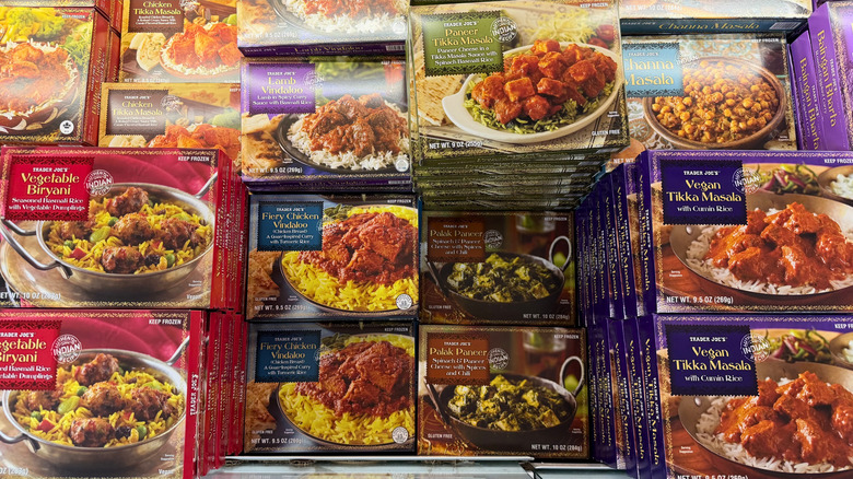 Frozen Indian food at Trader Joe's