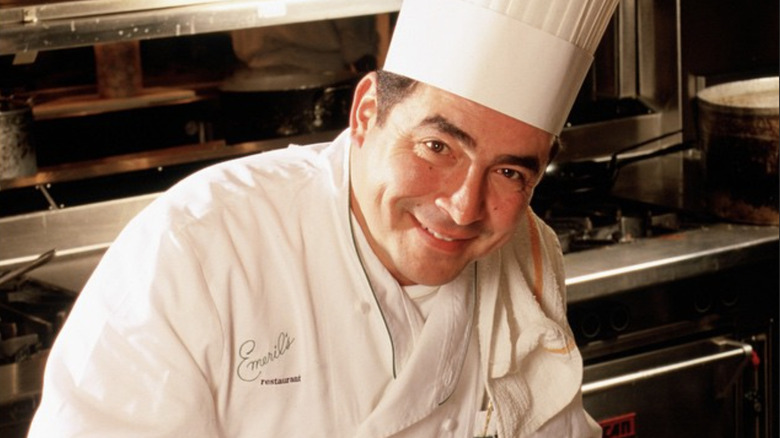 Emeril in chef's coat and hat