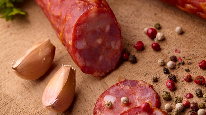 Spanish cured chorizo