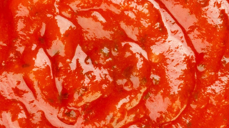 close-up of canned pasta sauce
