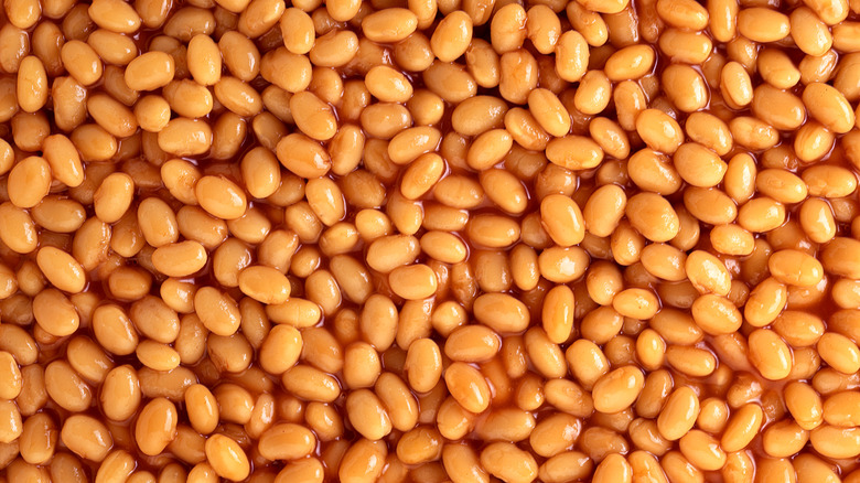 brown baked beans