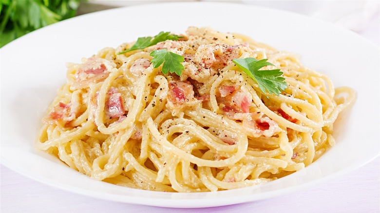 fettuccini carbonara