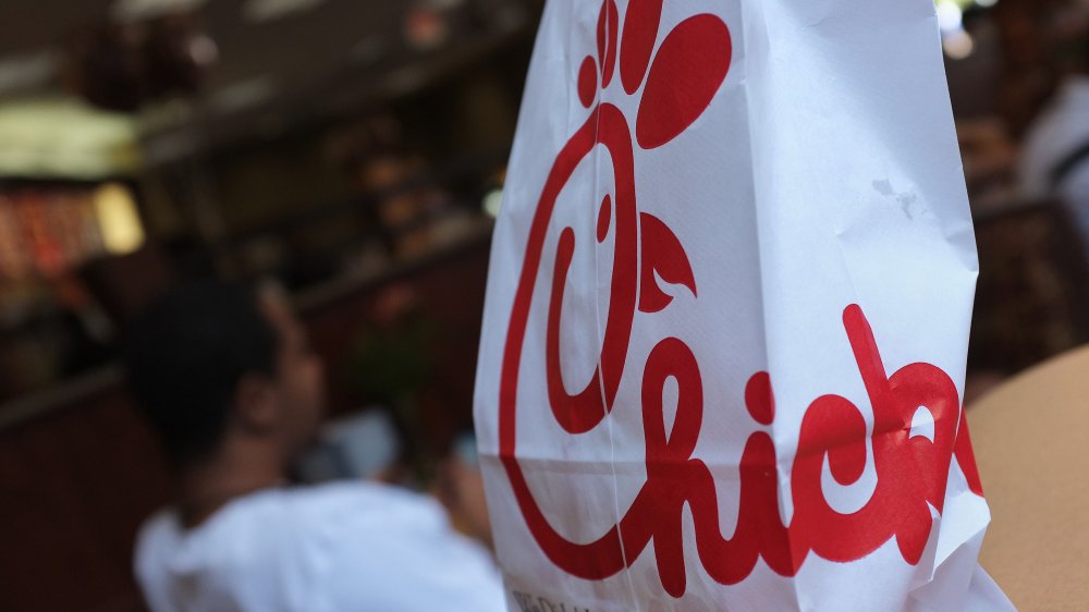 A Chick-fil-A bag