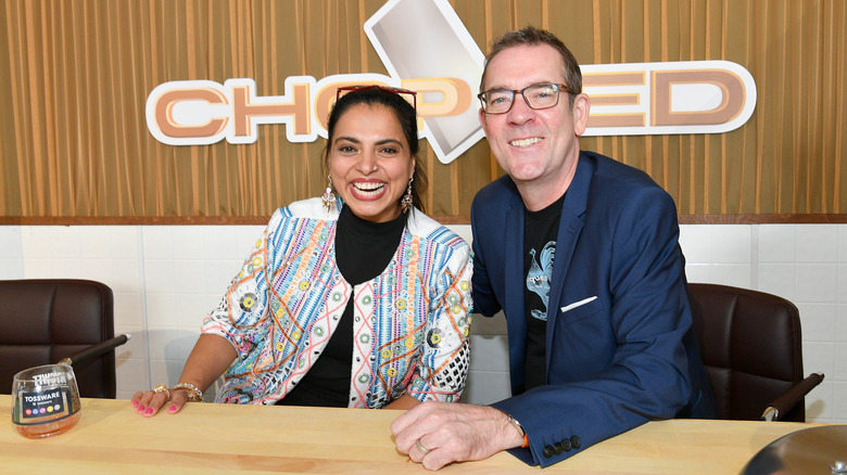 Maneet Chauhan and Ted Allen