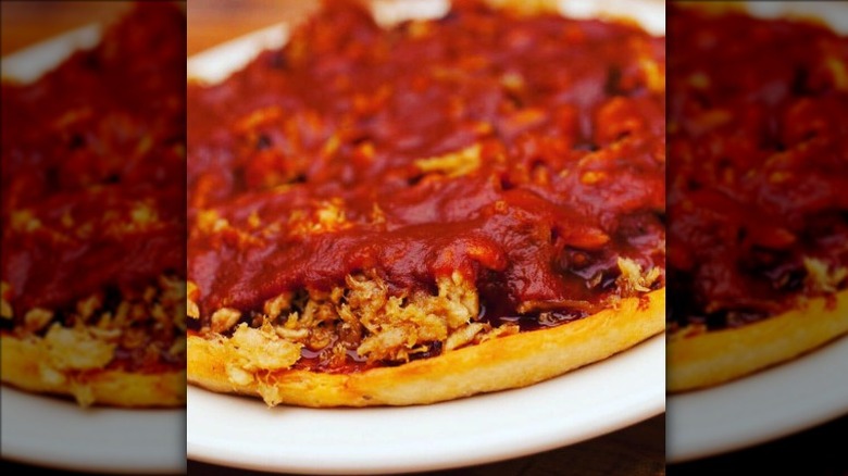 Coletta's barbecue pizza pie
