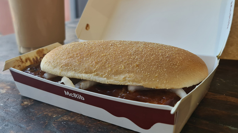 McDonald's McRib burger