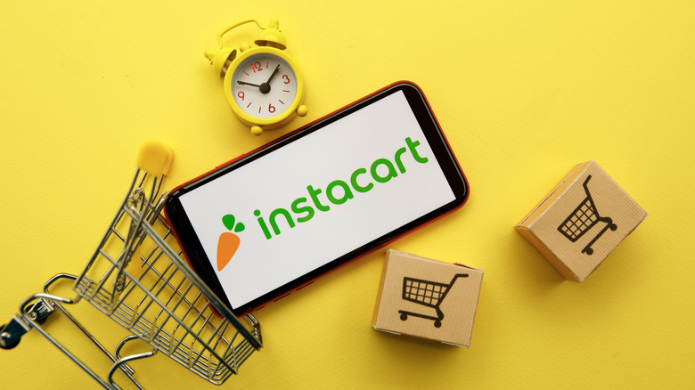 Instacart app on phone