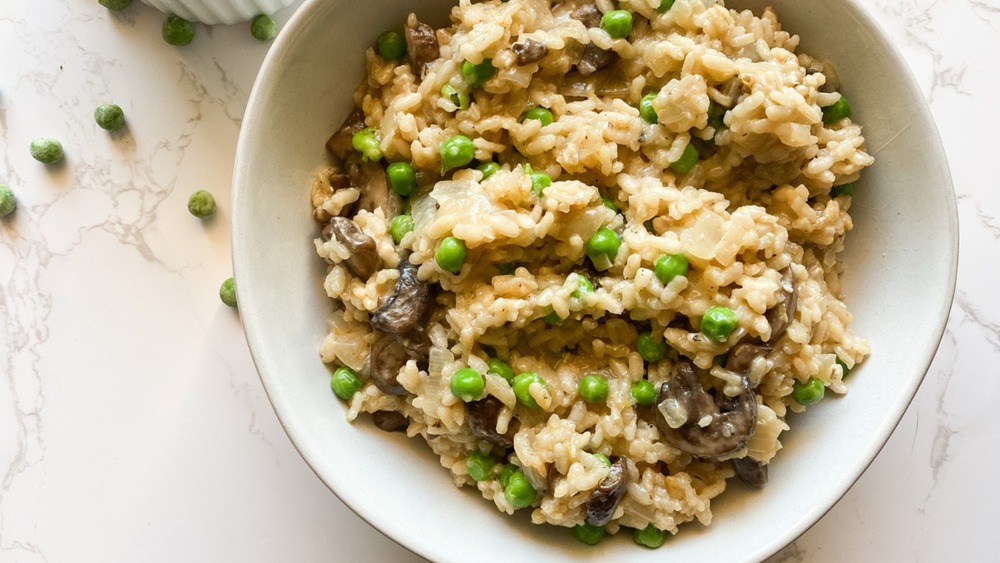 bowl of Instant Pot risotto