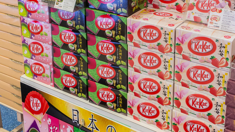 Stacks of Japanese Kit Kats