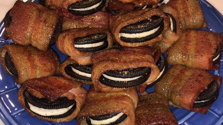Kelly Fenton's bacon-wrapped Oreos