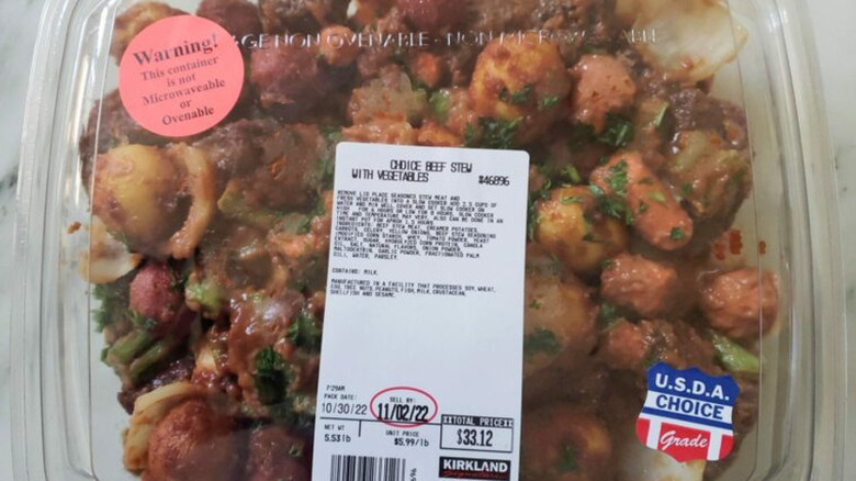 Costco's beef stew in a package